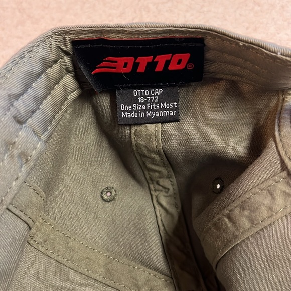 Otto Army Green Baseball Cap Hat Adjustable Back San Diego Logo - Picture 2 of 3